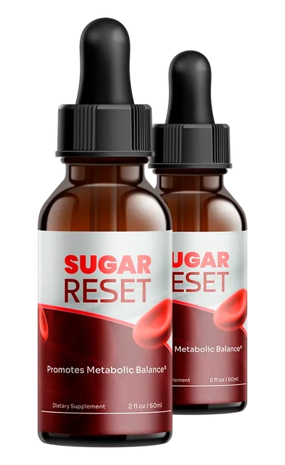 Two Sugarreset 2 fl oz dropper bottles side by side